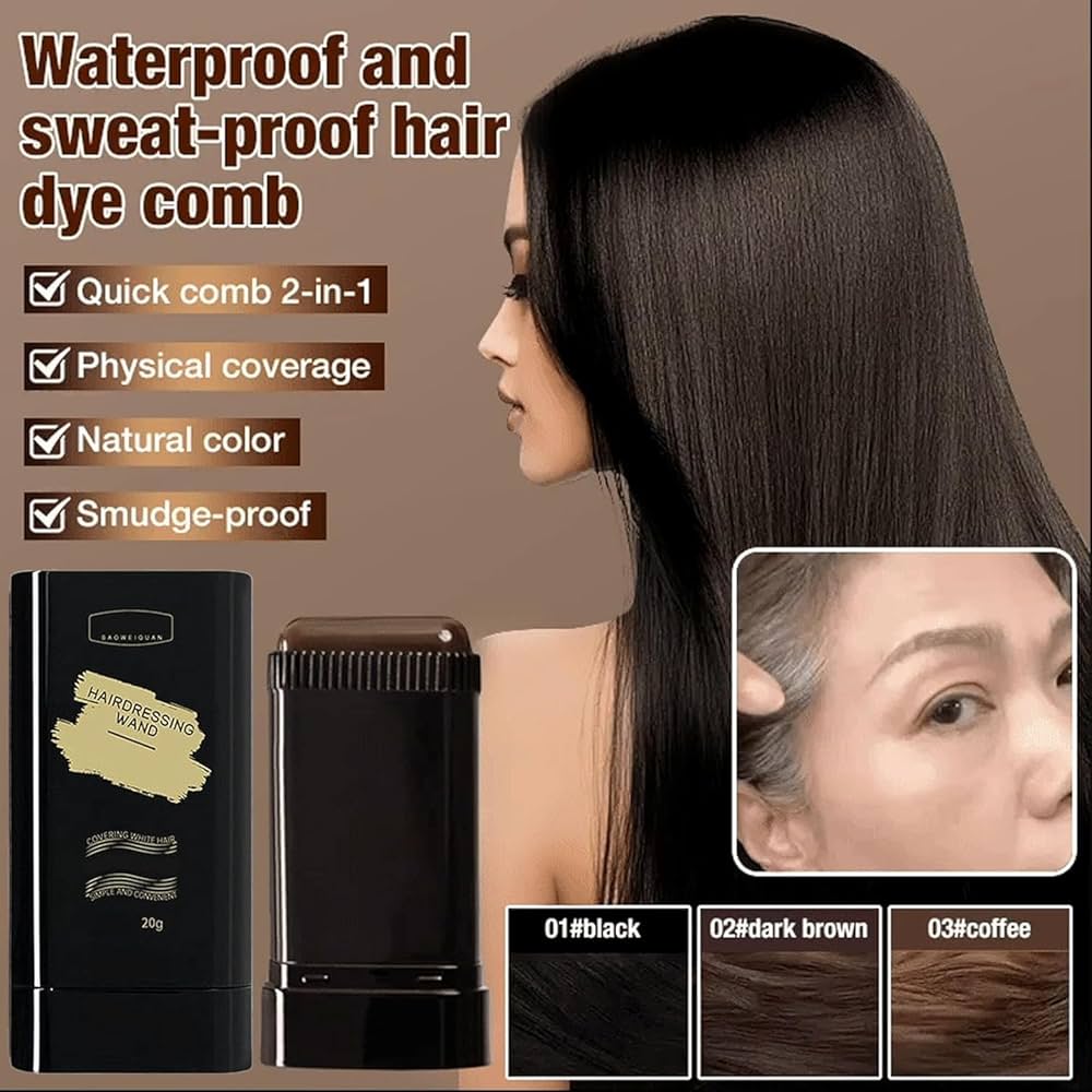 Imported ™Gray Hair Cover Comb – Instant Root Touch-Up