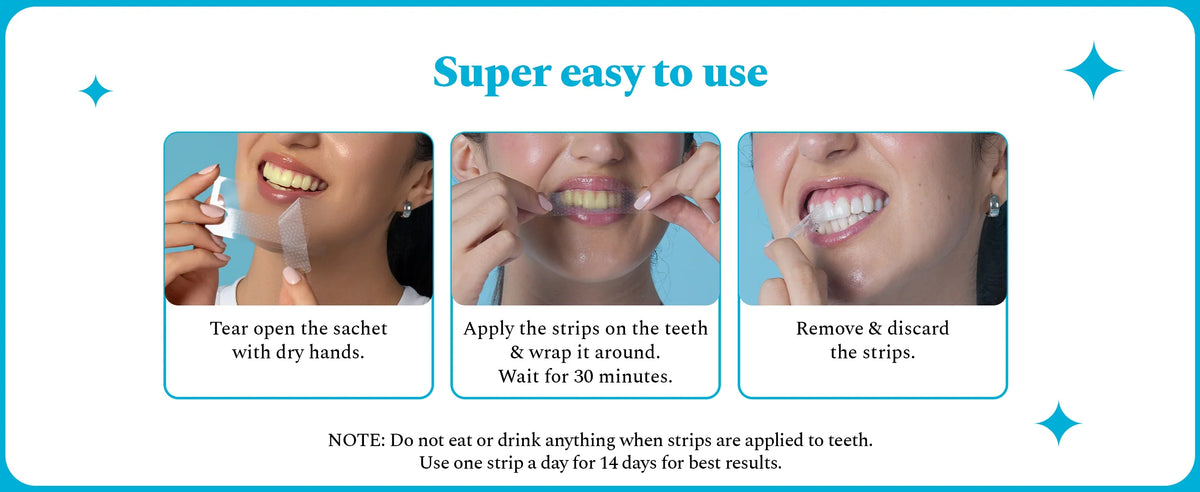 Perfora™ Teeth Whitening Strips For Teeth Mint Flavour 7 Pairs (14 Strips)